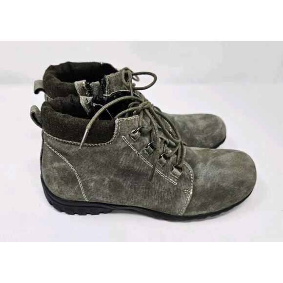 Propet Boots Womens 7N (AA) Delaney Lace Up Orthotic Diabetic Suede Gray WFV002S - Picture 6 of 10